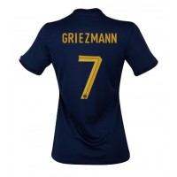 Camiseta Francia Antoine Griezmann #7 Primera Equipación Replica Mundial 2022 para mujer mangas cortas